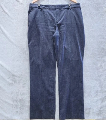 Nine West Womens Heather Navy Blue Bareley Bootcut Dress Pants Size 18 Business - Image 1 of 4