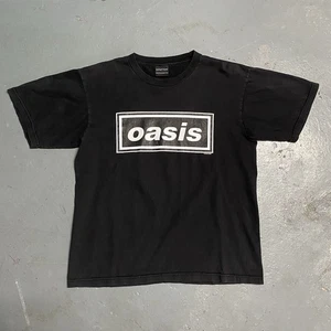 Vintage 90s Oasis Decca Logo Shirt Large - Picture 1 of 7