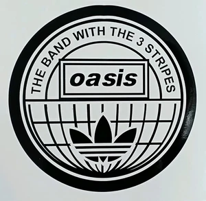 Calcomanía adhesiva Oasis 3 rayas 6,5 pulgadas Vespa lambretta scooter - Imagen 1 de 1