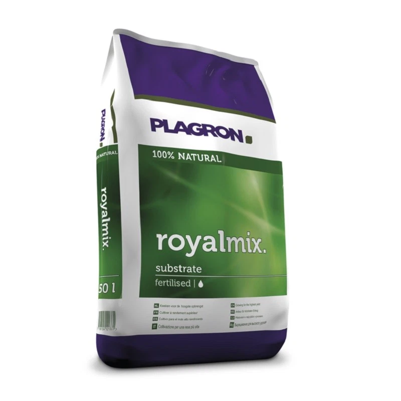 Plagron Royal Mix 50 Liter,vorgedüngte biologische Pflanzerde mit Perlite