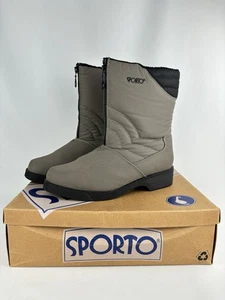 Vintage Women’s Sporto Waterproof Juneau Snow Boots Size 8.5 Original Box - Picture 1 of 12