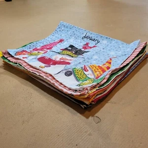 Monthly linen tea towels fine linen | retro kitchen table retro cute - Picture 1 of 9