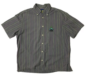 Camisa BBC Ice Cream Kick Push Y2K Patinadora Rayas S/S Botón Hecha en Japón Grande - Imagen 1 de 9