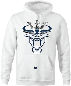 "CROWN BULL" Hoodie to match Air Retro 3 OG "TRUE BLUE" - Picture 1 of 1