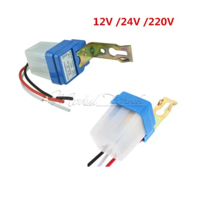 MARKENLOS AC DC 12V 24V 220V 10A Auto On Off Photocell Street Light Sensor Switch Neu