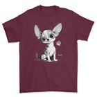 (search Viyid for discounts) Unisex Paw Print Chihuahua T-shirt Dog Lovers Gift