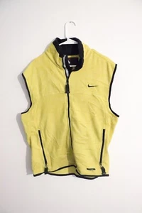 Vintage Y2K Nike ACG Yellow Fleece Vest – Size 2 (Large) - Picture 1 of 16