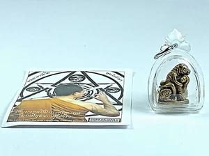 AJARN O BRASS SUERSAMING TIGER WITH GIRL STATUE PENDANT TALISMAN THAI AMULET - Picture 1 of 12