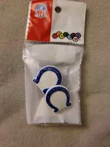 Jibbitz NFL TEAMS Official Crocs Retired Charms RARE  2 Pack Indianapolis Colts - Picture 1 of 4
