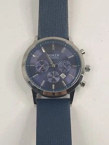 North Brand Men's Sport Date Watch N-6009 Stainless Steel Quartz New Battery - Picture 1 of 6