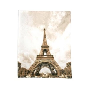 Soft & Cozy City Digital Print Plush Throw 50" x 60" Travel Blanket Paris