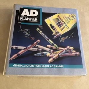 1990 GM Ad Planner advertising Car Dealership Dealer Sales book 3 Ring Binder - Picture 1 of 12