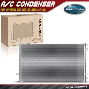 New A/C Air Conditioning Condenser w/ Bracket for Saturn SC1 SC2 SL SW2 L4 1.9L - Picture 1 of 9