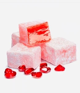 1 Kg Pomegranate Turkish Delight No Glucose No Gelatine Lokum - Picture 1 of 1