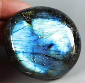 Increíble piedra de forma libre de espectrolita flash azul real 170 g - Imagen 1 de 12
