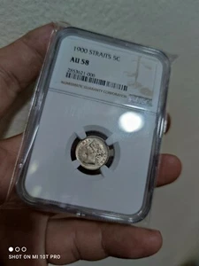 Straits Settlement Victoria (5c 1900)NGC AU58 - Picture 1 of 4