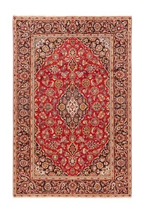 Kashan 290x190 CM Ribeteado a Mano Perserteppich-Fine, Oriente, Carpet, Rug, Rot - Picture 1 of 11