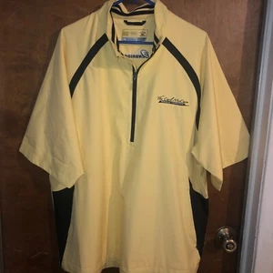 Cutter & Buck CB Weather Tec Half Zip water Wind proof Short Sleeves Golf Jacket - Picture 1 of 10