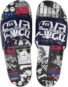 Seven Times Six Cowboy Bebop Men's Anime Manga Scene Design Adult Slip-On Sandal - Picture 1 of 2