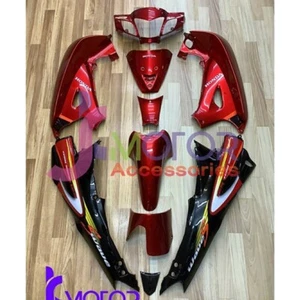 Fairing Honda WAVE125 R/S Red glass, Black end Frame Plastic ABS With Stickers - Foto 1 di 6