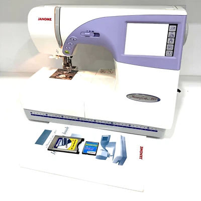 Janome Memory Craft 9500 Computerized Embroidery Sewing Machine MC9500 Tested - Image 1 of 4