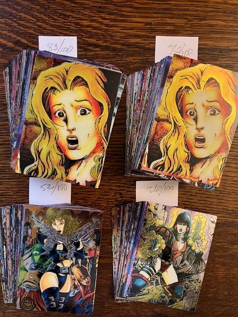 1994 Lady Death 4 partial Card Sets 83/100, 76/100, 52/100 & 26/100 - Image 1 of 1