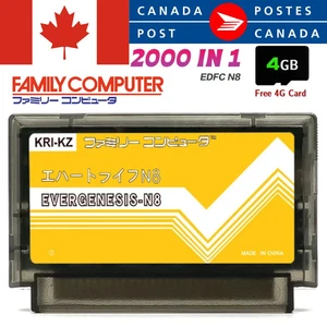 EDFC N8 Famicom FC Everdrive Flashmaster SD Card Cartridge Black - New Nintendo - Bild 1 von 2