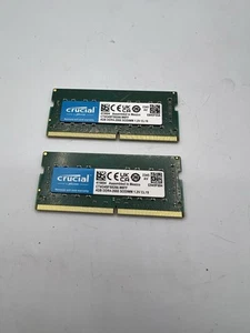 Crucial DDR4 4GB 2666 memory SO-DIMM Laptop RAM Notebook RAM LOT OF 2 - Picture 1 of 2