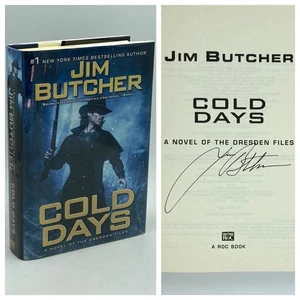 *Signed* Cold Days - Jim Butcher (1st ed. 1st print) Roc, 2012 / Dresden Files - Imagen 1 de 9