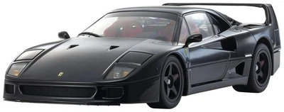 Kyosho Originale KS08416BK 1/18 Scala Ferrari F40 Nero Modellino Auto Nuovo - Immagine 1 di 4