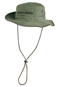 New OEM Sea-Doo Unisex Army Green Adventure Wide Brim Hat, One Size - 4544780077 - Picture 1 of 2