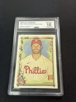 Bryce Harper 2023 Topps Allen & Ginter CCG 10 Philadelphia Phillies Rookie - Image 1 of 2