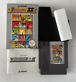 TRACK & FIELD 2 NINTENDO NES GAME WITH BOX + MANUAL UK PAL VERSION GENUINE 