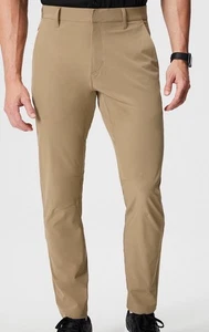 Neu mit Etikett Fabletics The Only Herrenhose moderne klassische Passform dunkler Twill 32 "x 34" - Bild 1 von 11