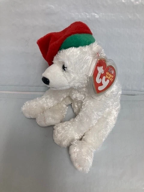 Ty Beanie Baby🎄Snowdrift The Polar Bear 6" Plush NEW MWMT's - Image 1 of 1