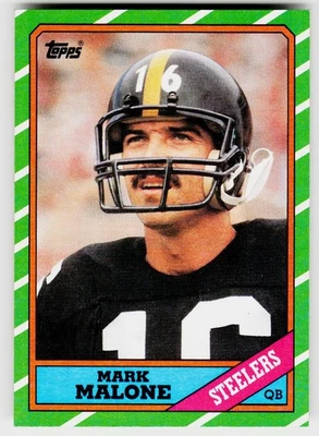 Mark Malone, 1986 Topps, #281, Pittsburgh Steelers, - Image 1 of 2