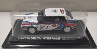 EDICOLA 1:43 AUTO LANCIA DELTA INTEGRALE M.CARLO RALLY  1990   AURIOL  / OCCELLI - Immagine 1 di 2