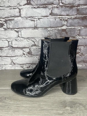 & Other Stories Botines de tacón de charol negro para mujer 40EU/9,5M EE. UU. Foto 1 de 4