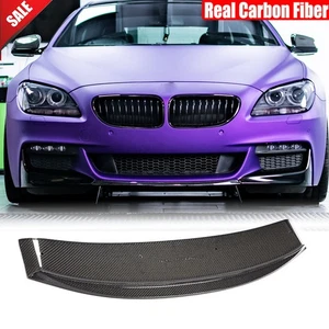 For BMW 6 Series F06 F12 F13 650i M-SPORT 2012-2017 Real Carbon Front Bumper Lip - Picture 1 of 13