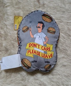 NWT Bob’s Burgers Dad BOB BELCHER Shaped 10” Throw Pillow NEW Collectible Plush - Picture 1 of 2