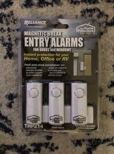 Reliance Controls THP214 Home Protectors Three Pack Magnetic Break Entry Alarm - Picture 1 of 2