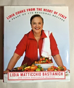 Signed LIDIA COOKS FROM THE HEART OF ITALY Cookbook - Picture 1 of 14
