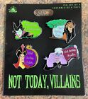 Disney Not Today Villains Maleficent Scar Jafar Ursula Flair Disney 4 Pin Set