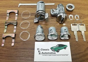 70-77 Chevelle Malibu Locks Set Door Trunk Ignition Glove Box GM Key 71 72 73 74 - Picture 1 of 6