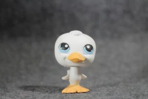 Authentische Littlest Pet Shop LPS Ente weiß orange blaue Augen #108 - Bild 1 von 2