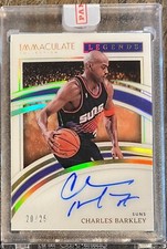 🔥🔥Charles Barkley Panini Immaculate 2021-22 Legends On Card Auto /25🔥🔥