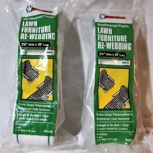 Frost King Outdoor WHITE Lawn Chair Furniture Re Webbing *WATERPROOF* PW39W New! - Picture 1 of 6