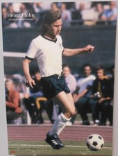 Heinz flea national player Germany fan card 21x15 cm 1. FC Cologne and others FPG126