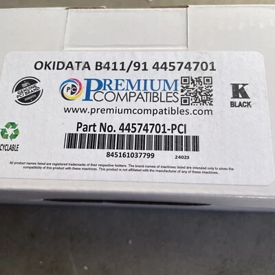 Lote de 2 tóneres compatibles Okidata B411D B411DN B411 B431 B431D B431DN 44574701 Foto 1 de 2