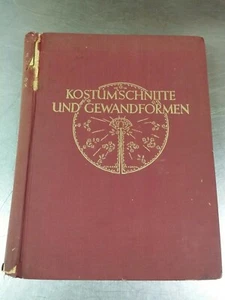 1945 German Costume Hardcover Book: Kostumschnitte und Gewandformen by Max Tilke - Imagen 1 de 12
